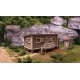 Joe`s Cabin w/Outhouse -- Kit - Cabin: 2-3/8 x 1-1/4` Outhouse 3/8 x 3/8`, N, Blair Line 1000