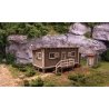 Joe`s Cabin w/Outhouse -- Kit - Cabin: 2-3/8 x 1-1/4` Outhouse 3/8 x 3/8`, N, Blair Line 1000