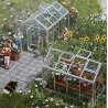 Greenhouses - Kit -- Each measures: 1-9/16 x 1 x 1-1/4′ 4 x 2.5 x 3.1cm pkg(2), HO, Busch Gmbh & Co Kg 1400