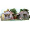 Twin Utility Sheds -- Laser-Cut Wood Kit - Each Measures: 2-1/2 x 2′ 6.4 x 5.1cm pkg(2), HO, Bar Mills LLC 702