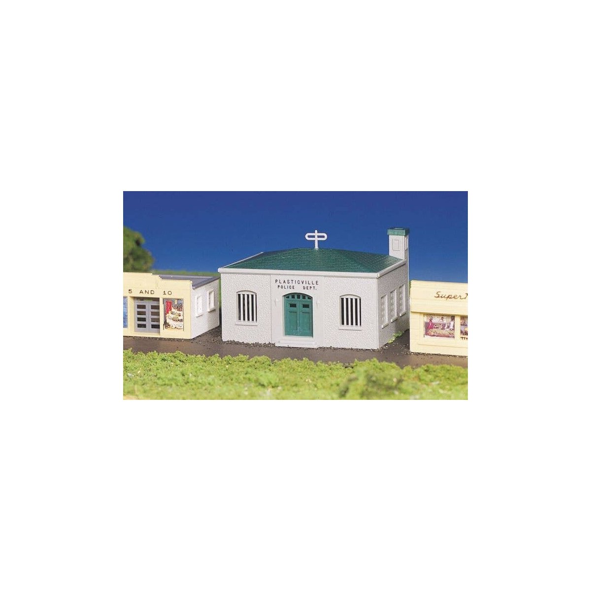 Plasticville Classic Kit - Police Station, HO, Bachmann Industries 45145