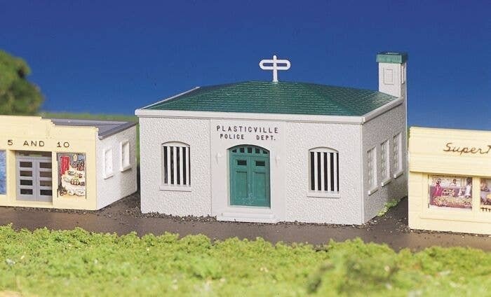 Plasticville Classic Kit - Police Station, HO, Bachmann Industries 45145