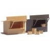 2 Stands/Market Stalls w/Crates -- Kit, HO, Busch Gmbh & Co Kg 1055