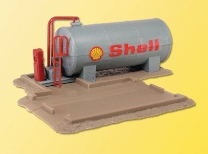Diesel Oil Station -- 4-3/4 x 3-7/8′ 12 x 10cm, HO, Kibri 39430