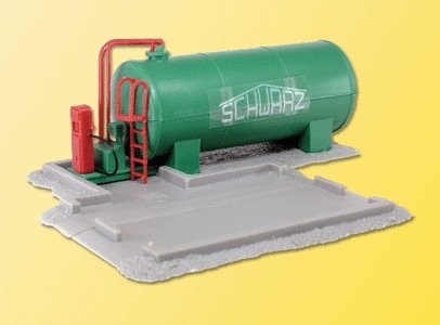 Schwarz Concrete Works Fuel Tank -- 4-3/8 x 4-1/8 x 1-9/16′ 11 x 10.5 x 4cm, HO, Kibri 39932