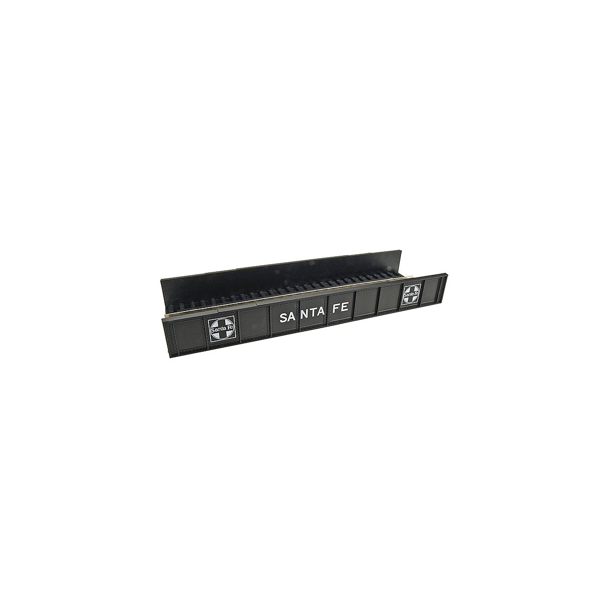 Decorated Code 80 Plate-Girder Bridge -- Santa Fe (black, white), N, Atlas Model Railroad Co. 2553