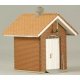 Brick Oil Shed -- Kit - 1-3/4 x 1-13/16 x 2-1/16′ 4.5 x 4.6 x 5.2cm, HO, GCLaser 19064