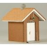 Brick Oil Shed -- Kit - 1-3/4 x 1-13/16 x 2-1/16′ 4.5 x 4.6 x 5.2cm, HO, GCLaser 19064