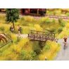 Small Foot Bridge -- Laser-Cut Wood Kit - 1-1/4 x 1/5 x 5/16′ 3.3 x 1.2 x .8cm, N, Noch Gmbh & Co 14620