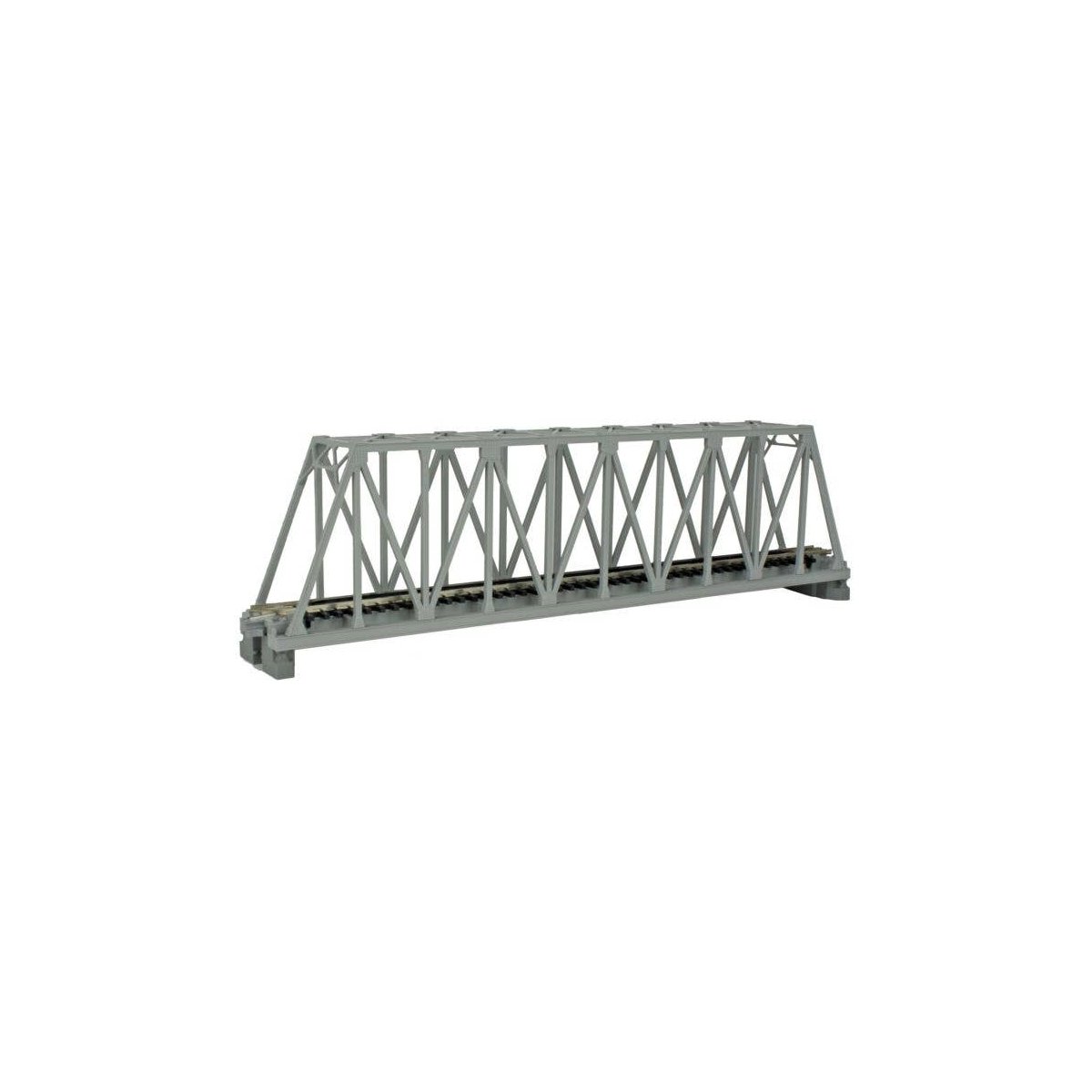 Single-Truss Bridge - 248mm 9-3/4′ -- Gray, N, Kato USA Inc 20432