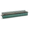 Deck Girder Bridge -- 4-31/32′ 124mm Long (green), N, Kato USA Inc 20461