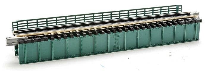 Deck Girder Bridge -- 4-31/32′ 124mm Long (green), N, Kato USA Inc 20461