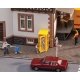 German Post Office Telephone Booth -- Assembled (yellow) 9/16 x 1/2 x 1-1/8′ 1.4 x 1.3 x 2.8cm, HO, Faller Gmbh 180955