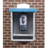Telephone Booth w/Straight Sides 2-Pack -- Laser-Cut Matboard Kit - Each: 3/8 x 5/16 x 9/16′ 1 x .8 x 1, HO, GCLaser 19091
