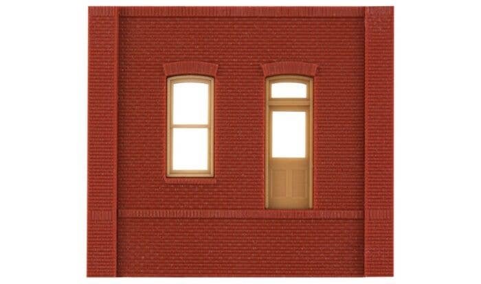 Modular Building System(TM) -- Dock Level Wall Sections w/Rectangular Entry - Kit, HO, Design Preservation Models 30136