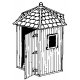 Telephone Shelters -- Wooden, HO, Alexander Scale 3114