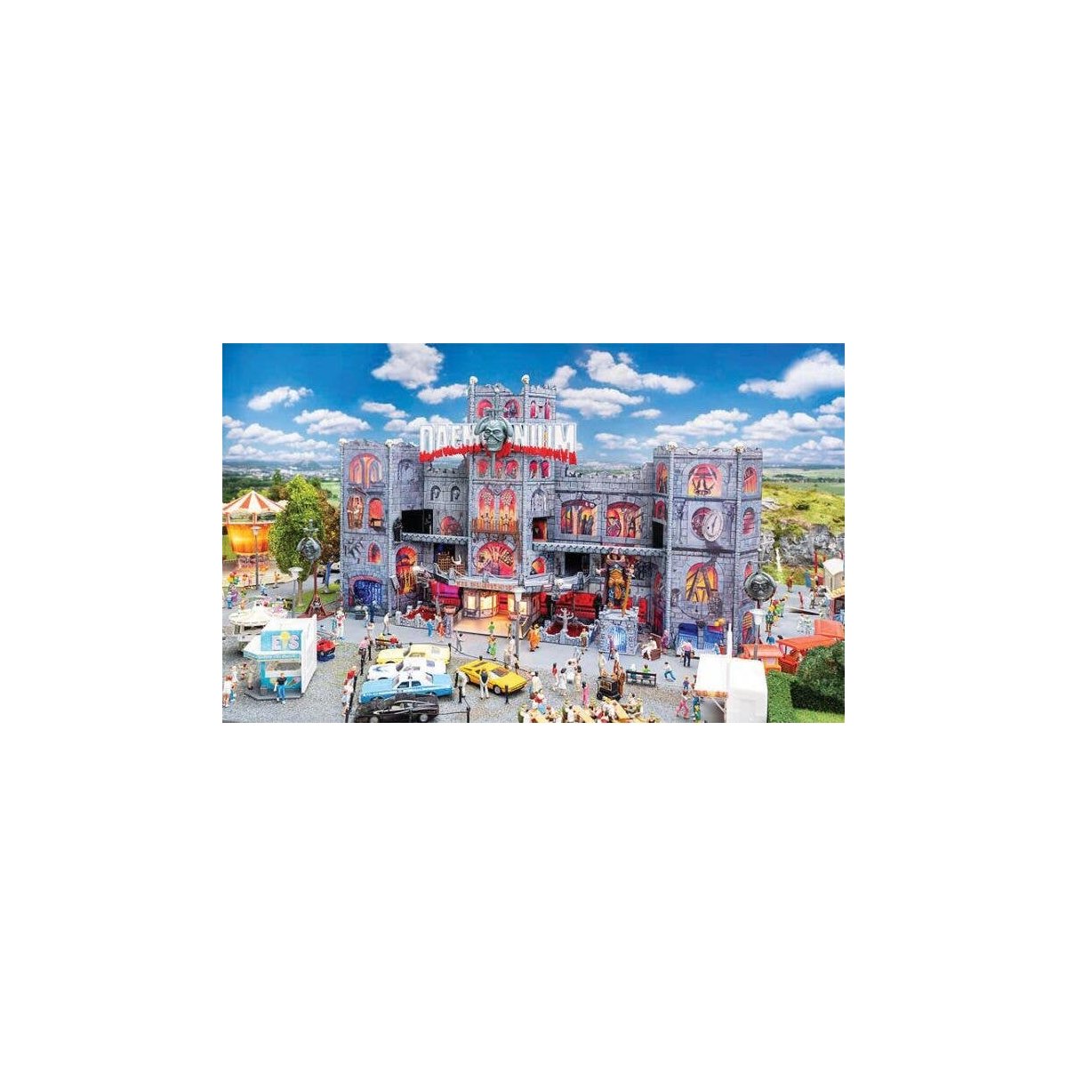 Daemonium Motorized Ghost Train -- Kit - 16-5/16 x 8-11/16 x 9-1/4′ 41.5 x 22 x 23.5cm, HO, Faller Gmbh 140418