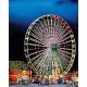 Jupiter Ferris Wheel with Motor -- Kit - 11-1/4 x 8-7/8 x 20-3/4′ 28 x 22 x 52cm, HO, Faller Gmbh 140470