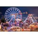 No Limit Motorized Carnival Ride -- Kit - 8-7/16 x 3-15/16 x 14-9/16′ 21.5 x 10 x 37cm, HO, Faller Gmbh 140450