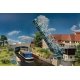 Motorized Folding Bascule Bridge -- Kit - 15-11/16 x 6-7/16 x 5-9/16′ 39.9 x 16.4 x 14.1cm, HO, Faller Gmbh 120506