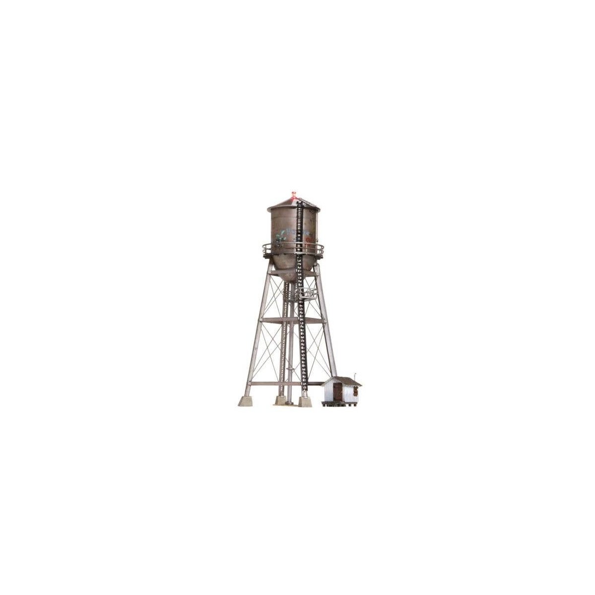 Rustic Water Tower - Built-&-Ready(R) Landmark Structure -- Assembled, O, Woodland Scenics 5866
