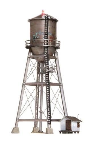 Rustic Water Tower - Built-&-Ready(R) Landmark Structure -- Assembled, O, Woodland Scenics 5866
