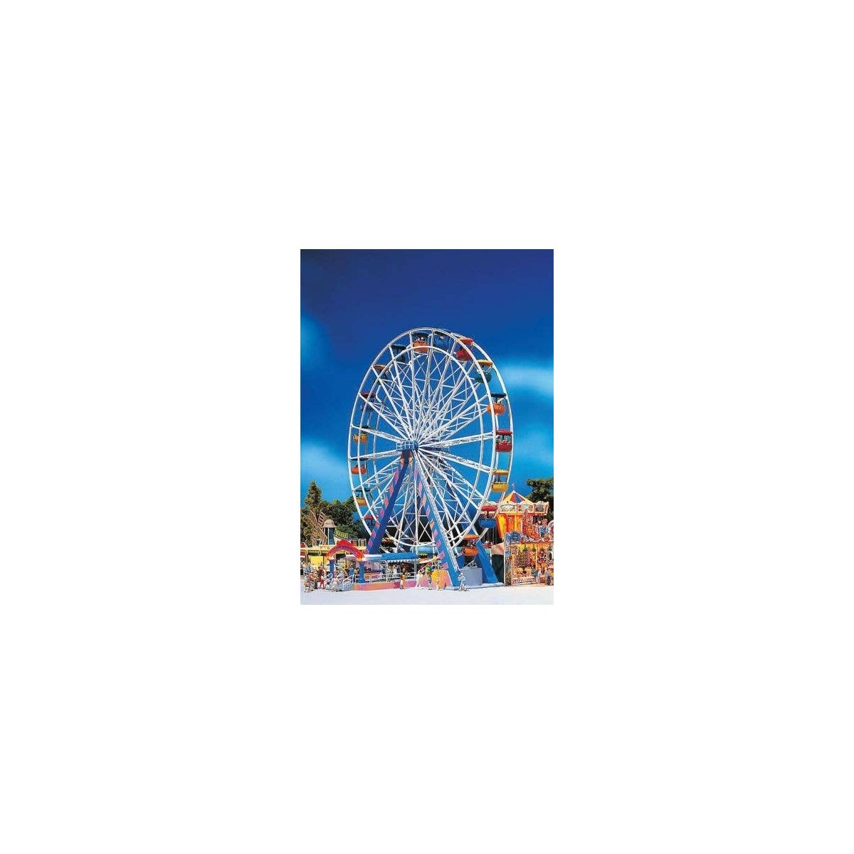 Ferris Wheel -- 8-7/16 x 7-13/16 x 12-13/16′ 21.5 x 19.9 x 32.6cm, HO, Faller Gmbh 140312