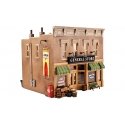 Lubener′s General Store - Built-&-Ready Landmark Structures(R) -- Assembled - 8-1/8 x 6-5/8 x 7-1, O, Woodland Scenics 5841