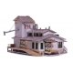 H&H Feed Mill - Built & Ready Landmark Structures(R) -- Assembled - 7-5/32 x 6-3/8 x 6-1/8′ 18., HO, Woodland Scenics 5059