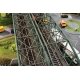 Double-Track Steel Arch Bridge with Abutments -- Kit - 26-1/16 x 6-7/16 x 6′ 66.2 x 16.4 x 15.2cm, HO, Faller Gmbh 120507