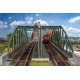 Double-Track Steel Arch Bridge with Abutments -- Kit - 26-1/16 x 6-7/16 x 6′ 66.2 x 16.4 x 15.2cm, HO, Faller Gmbh 120507