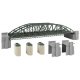 Double-Track Steel Arch Bridge with Abutments -- Kit - 26-1/16 x 6-7/16 x 6′ 66.2 x 16.4 x 15.2cm, HO, Faller Gmbh 120507