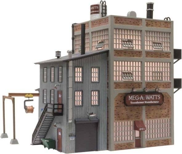 Meg A. Watts Transformers - Built-&-Ready Landmark Structures(R) -- Assembled - 8-7/16 x 6-27/32, HO, Woodland Scenics 5037