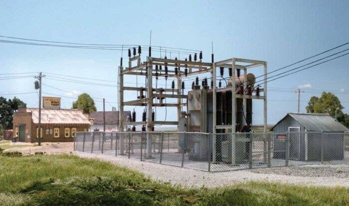 Substation -- Assembled, HO, Woodland Scenics 2268