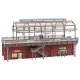 Double-Track Elevated Urban Train Station with Glass Train Shed -- Kit - 14-3/16 x 7-7/8 x 7-13/16′, HO, Faller Gmbh 120580