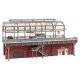 Double-Track Elevated Urban Train Station with Glass Train Shed -- Kit - 14-3/16 x 7-7/8 x 7-13/16′, HO, Faller Gmbh 120580