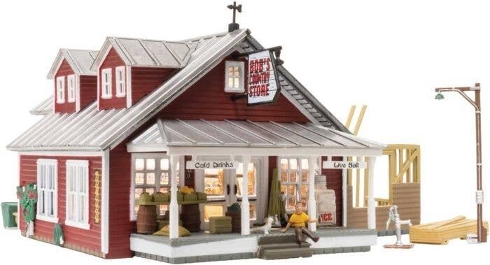 Country Store Expansion - Built-&-Ready Landmark Structures(R) -- Assembled - 7-1/8 x 6-13/16′ , HO, Woodland Scenics 5031