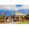 McDonald`s Restaurant w/McCafe -- Kit - 10-5/8 x 7-1/8 x 3-7/8` 27 x 18 x 9.8cm, HO, Vollmer Gmbh 43635