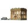 Citizens Savings & Loan - Built-&-Ready Landmark Structures(R) -- Assembled - 5-1/2 x 4-1/8′ 14, HO, Woodland Scenics 5033