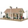 Dansbury Depot - Built & Ready Landmark Structures(R) -- Assembled - 4-1/16 x 2-13/16′ 10.3 x 7., N, Woodland Scenics 4928
