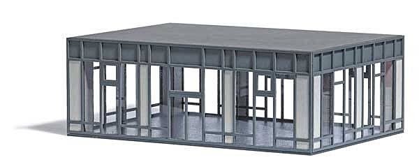 Elbingerode Train Station -- Laser-Cut Kit - 13-3/8 x 4-1/2 x 4-1/8′ 34 x 11.4 x 5.6cm, TT, Busch Gmbh & Co Kg 1960