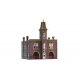 Firehouse - Built-&-Ready Landmark Structures(R) -- Assembled - 3-19/32 x 3-7/32′ 9.1 x 8.2cm, N, Woodland Scenics 4934