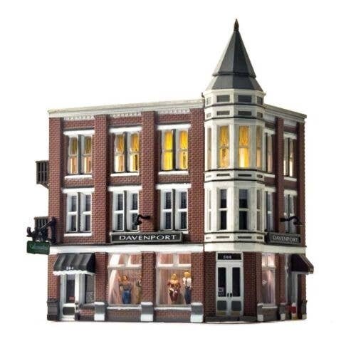 Built & Ready Landmark Structures(R) - Assembled -- Davenport Department Store, N, Woodland Scenics 4938