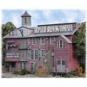 Shipyard Brewing Backgroung Building -- Kit - 9 x 3-1/2 x 9′ 22.9 x 8.9 x 22.9cm, HO, Bar Mills LLC 852