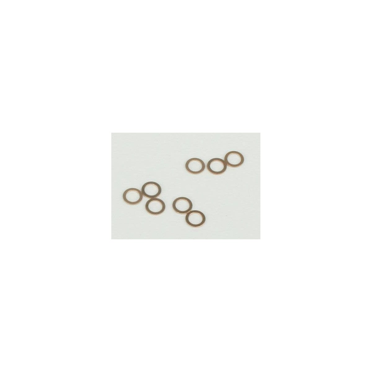 Thrust Washers -- 2.0mm Inside Diameter, 3.0mm Outside Diameter, .010′ Thickness, Bronze Metal, ALL, Northwest Short Line 1084