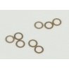 Thrust Washers -- 2.0mm Inside Diameter, 3.0mm Outside Diameter, .010′ Thickness, Bronze Metal, ALL, Northwest Short Line 1084