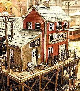 Waterfront Willy`s/Trackside Jack`s -- Kit - 6 x 3-1/2` 15.2 x 8.9cm, HO, Bar Mills LLC 922