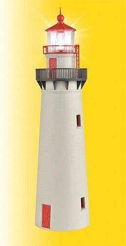 Lighthouse w/LED Beacon -- Kit - 2-1/4` 5.8cm Diameter, 8-3/4` 22.3cm Tall, HO, Kibri 39170