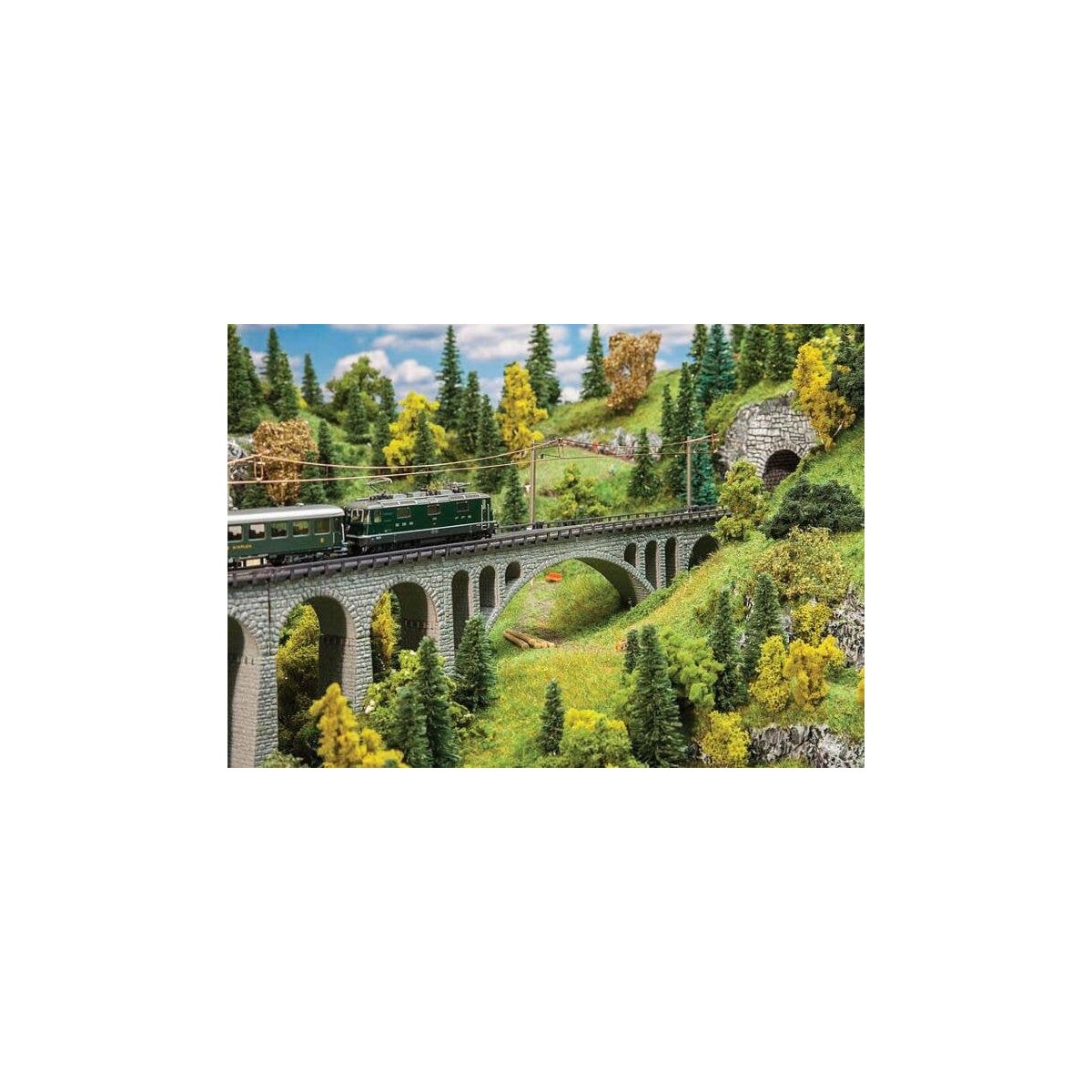Val Tuoi Viaduct Set -- Kit - 46 x 3.2 x 8cm, N, Faller Gmbh 222597