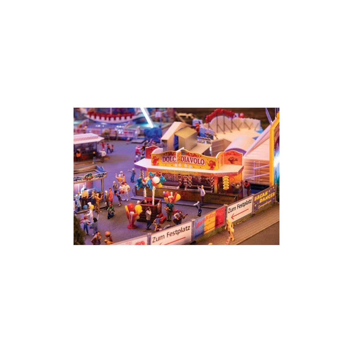 Candy Stall and Balloon Artist -- Kit, HO, Faller Gmbh 140474